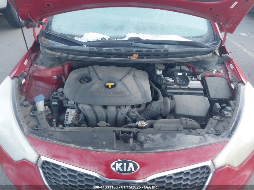 VIN KNAFX4A69E5196012 2014 KIA Forte, LX no.10