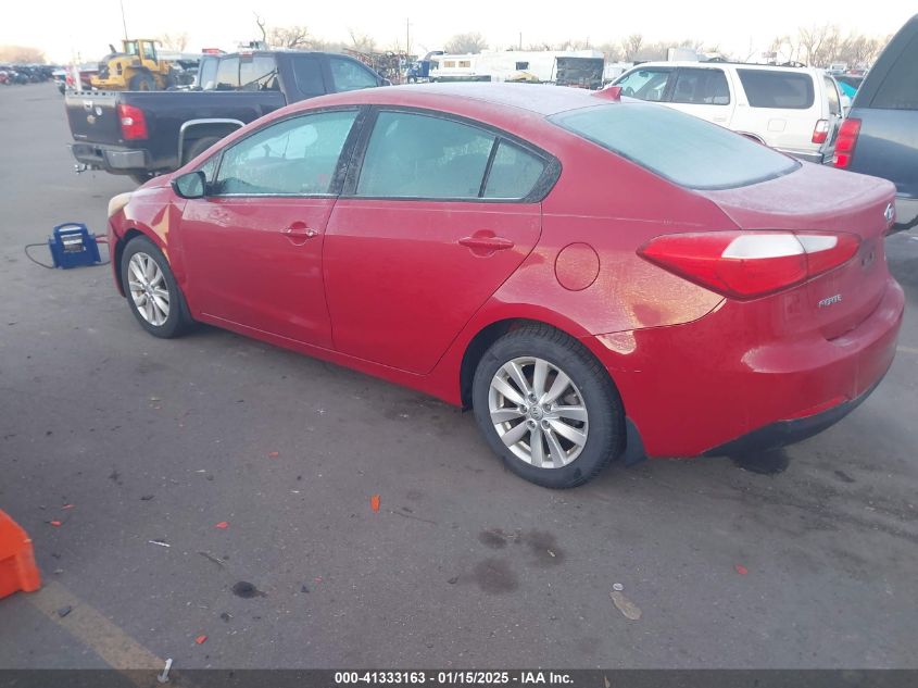 VIN KNAFX4A69E5196012 2014 KIA Forte, LX no.3