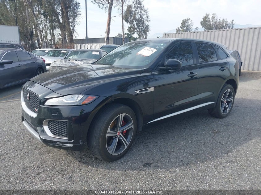 Vin: sadcm2fv5la641194, lot: 41823720, jaguar f-pace s p380 awd automatic 20202