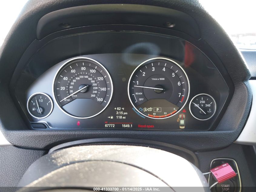 2014 BMW 320I VIN: WBA3B1C5XEK133300 Lot: 41333700