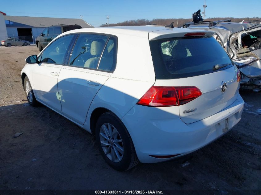 VIN 3VW217AU1FM029073 2015 Volkswagen Golf, Tsi S 4... no.3