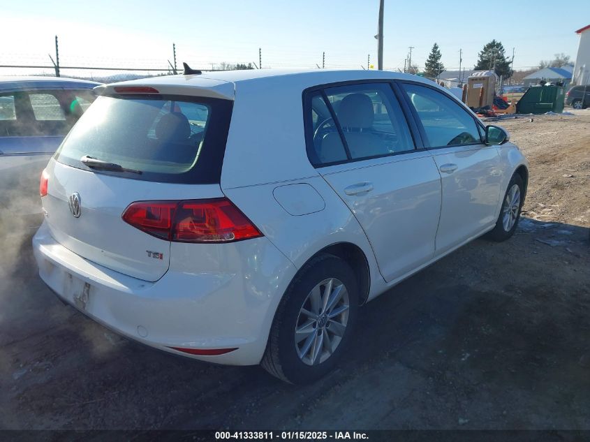 VIN 3VW217AU1FM029073 2015 Volkswagen Golf, Tsi S 4... no.4