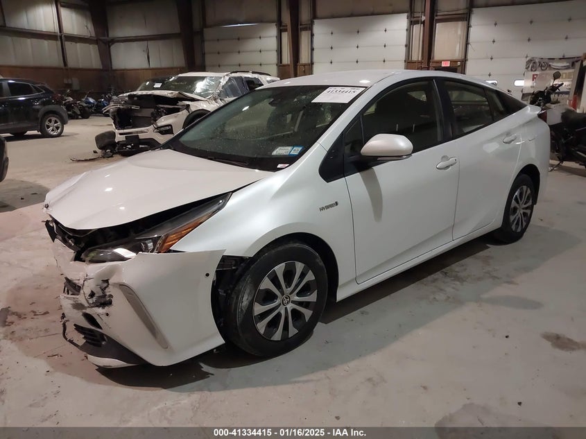 2021 TOYOTA PRIUS VIN: JTDL9MFU9M3027349