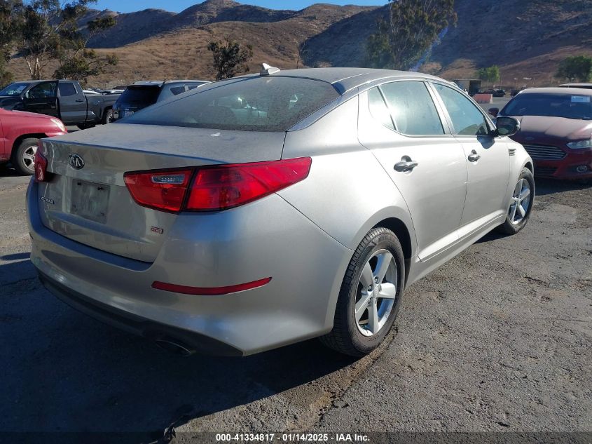 VIN 5XXGM4A74FG481481 2015 KIA Optima, LX no.4