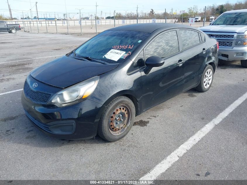 VIN KNADM4A33D6126374 2013 KIA RIO no.2