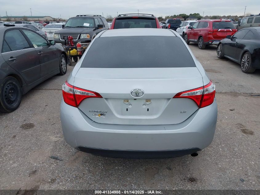 2016 Toyota Corolla Le VIN: 5YFBURHE1GP533623 Lot: 41334988