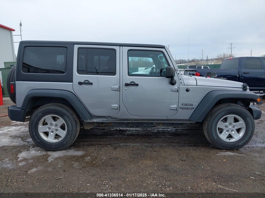 2014 JEEP WRANGLER UNLIMITED SPORT - 1C4BJWDG9EL313957