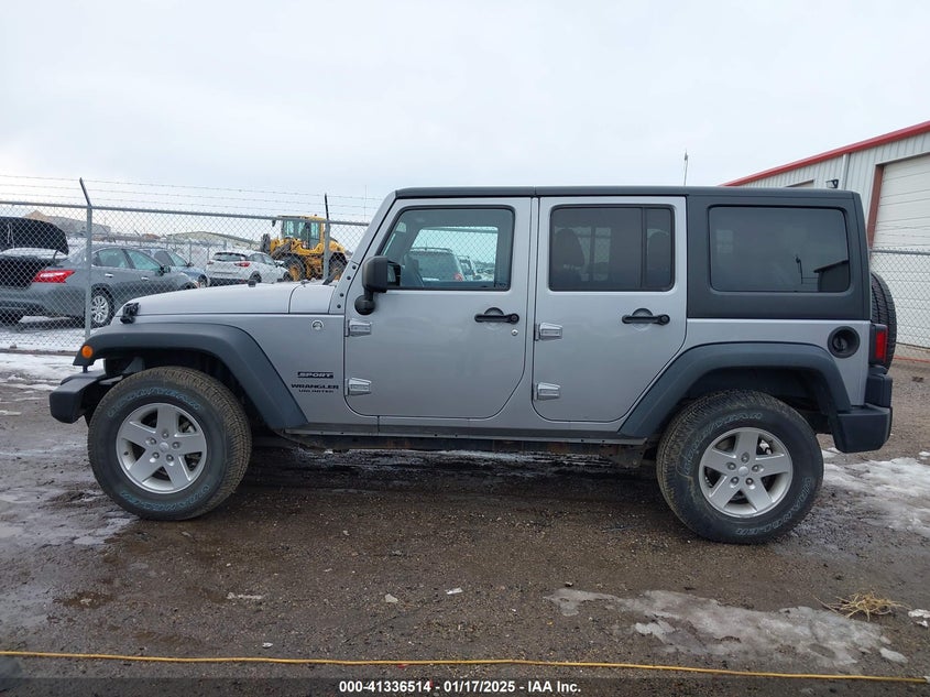2014 JEEP WRANGLER UNLIMITED SPORT - 1C4BJWDG9EL313957
