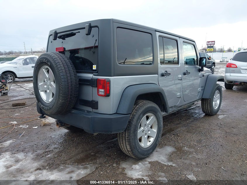 2014 JEEP WRANGLER UNLIMITED SPORT - 1C4BJWDG9EL313957