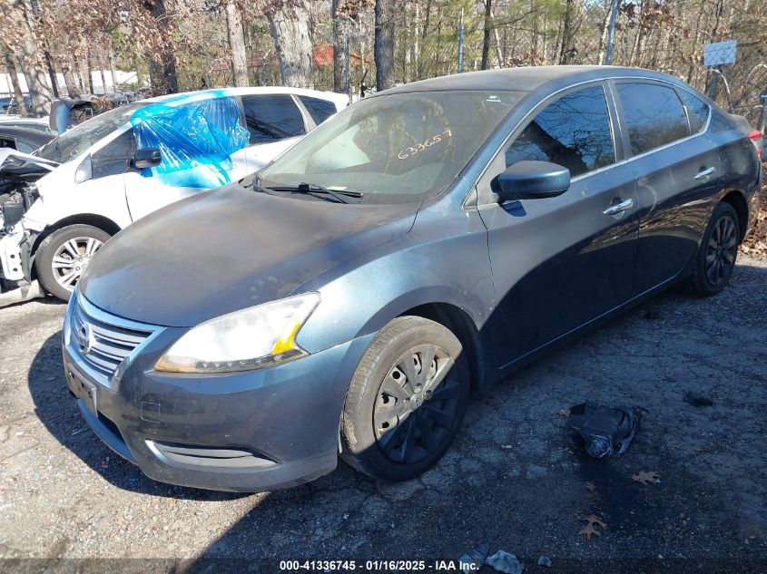 VIN 3N1AB7AP5EL633657 2014 NISSAN SENTRA no.2