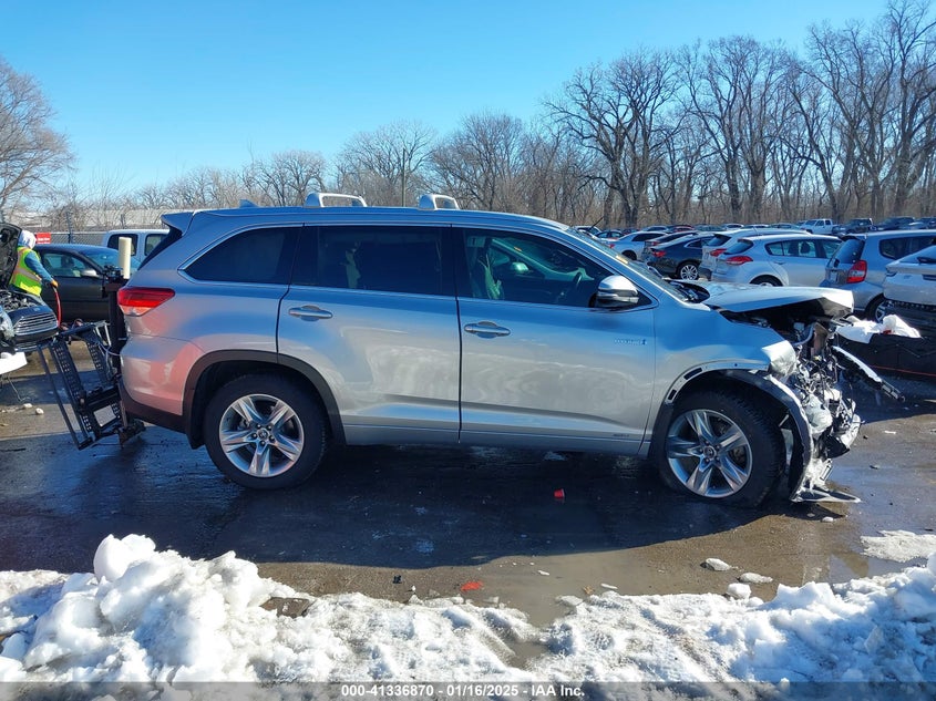 2017 TOYOTA HIGHLANDER HYBRID LIMITED - 5TDDGRFH8HS024036
