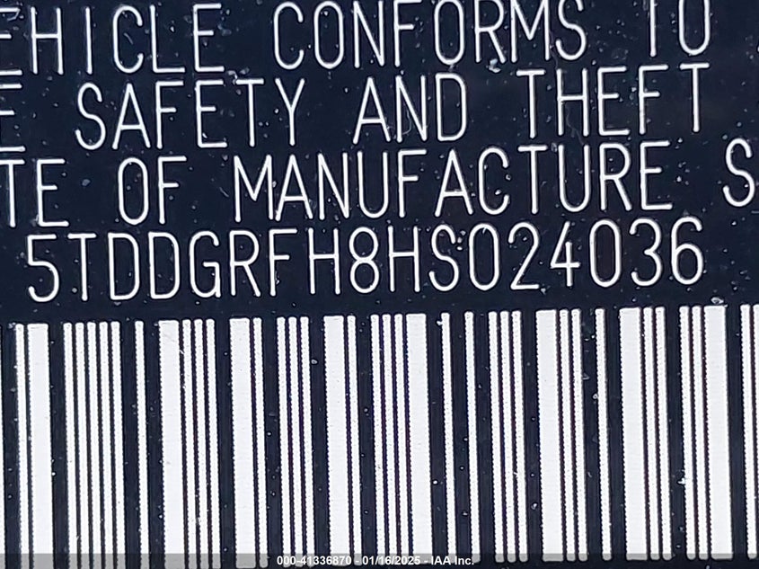 2017 TOYOTA HIGHLANDER HYBRID LIMITED - 5TDDGRFH8HS024036