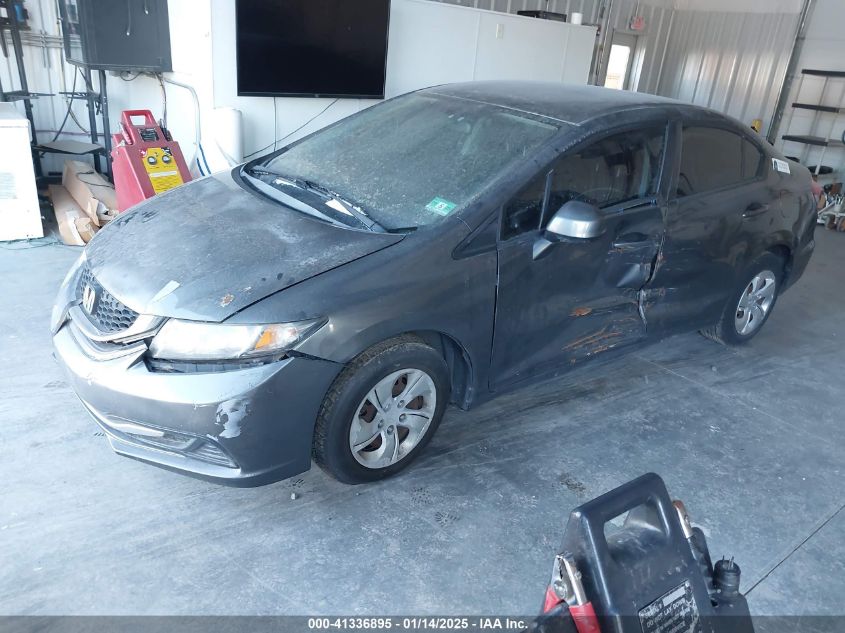 VIN 2HGFB2F57DH553640 2013 HONDA CIVIC no.2