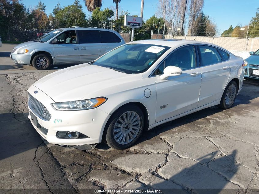 VIN 3FA6P0SU6ER357413 2014 FORD FUSION ENERGI no.2