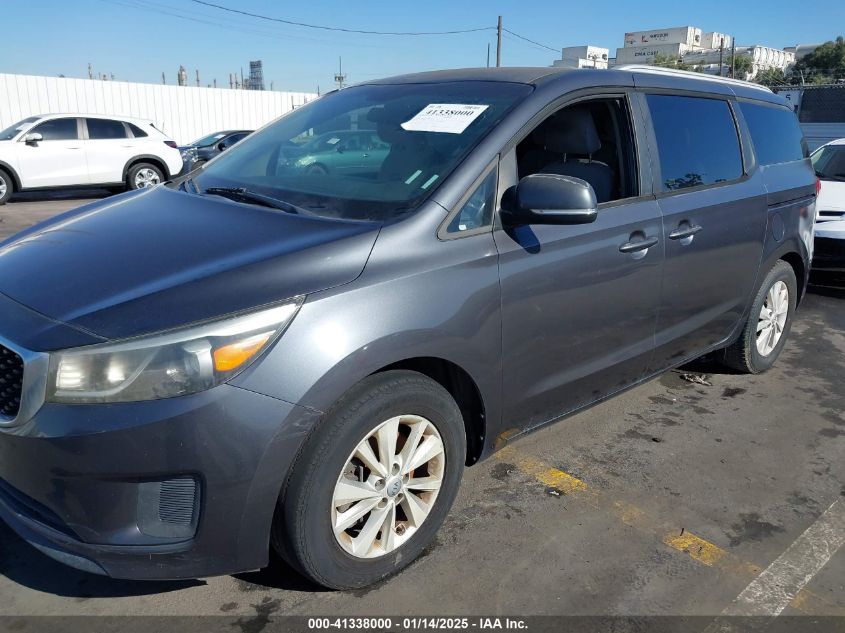 VIN KNDMB5C13G6101070 2016 KIA SEDONA no.6