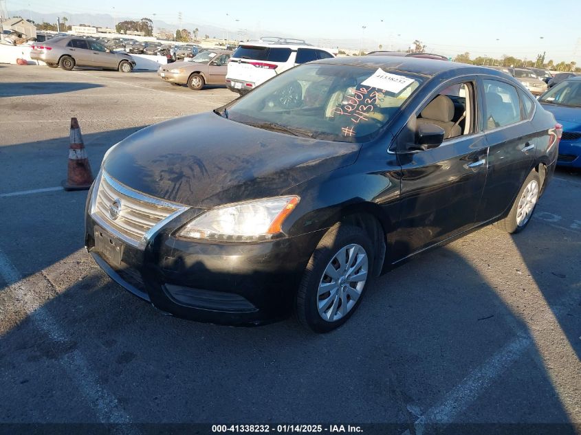 VIN 3N1AB7AP0FY354976 2015 Nissan Sentra, S no.2