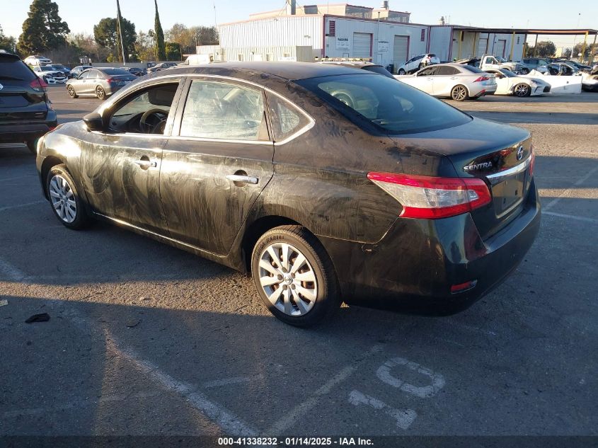 VIN 3N1AB7AP0FY354976 2015 Nissan Sentra, S no.3