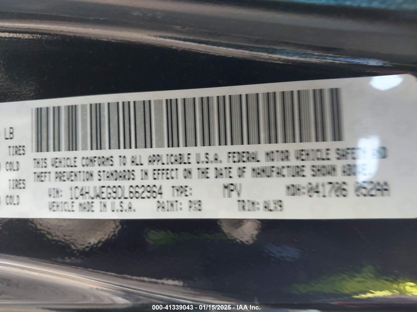 2013 JEEP WRANGLER UNLIMITED SAHARA - 1C4HJWEG9DL662964