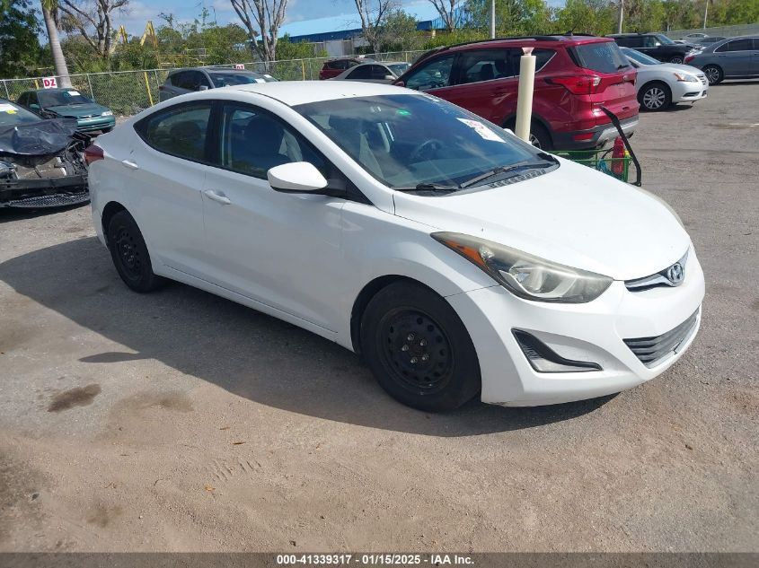 VIN 5NPDH4AE0GH769347 2016 Hyundai Elantra, SE no.1