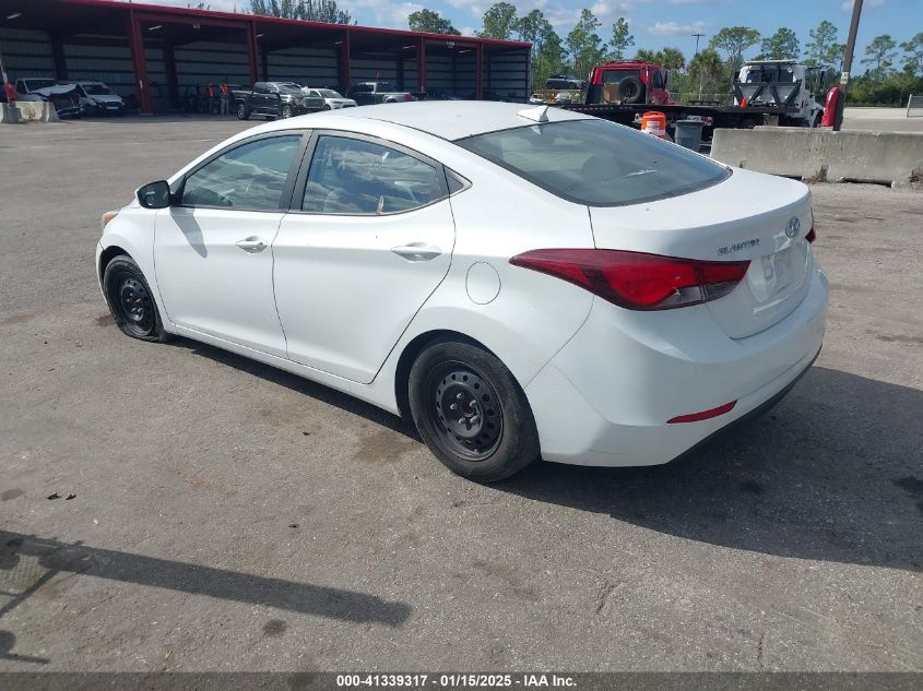 VIN 5NPDH4AE0GH769347 2016 Hyundai Elantra, SE no.3