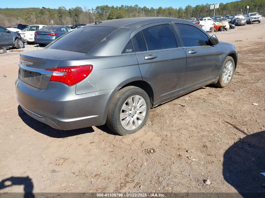 VIN 1C3CCBAB4DN640550 2013 CHRYSLER 200 no.4