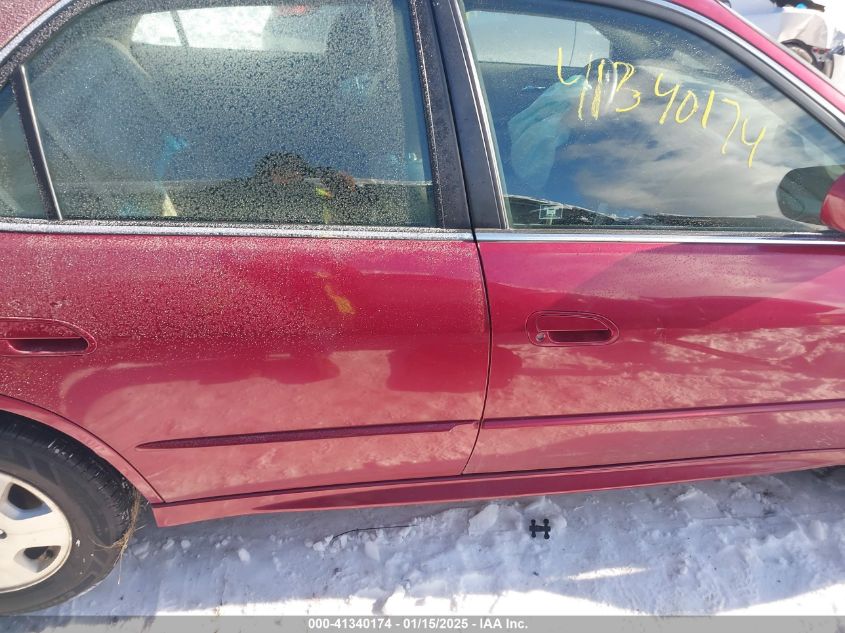 2001 Honda Accord 3.0 Ex VIN: 1HGCG165X1A079515 Lot: 41340174