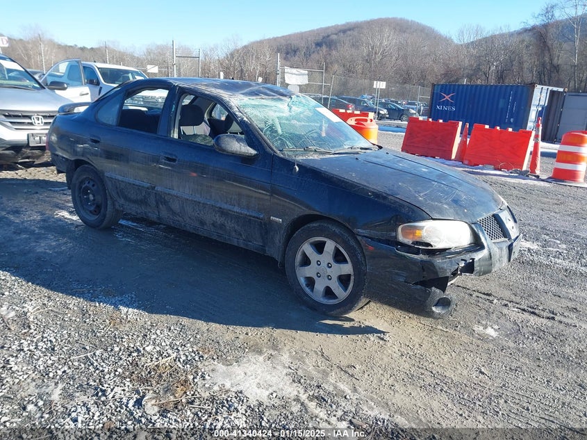 2006 Nissan Sentra 1.8S black sedan gasoline 3N1CB51D56L582617 photo #1