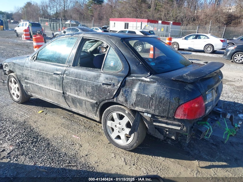 2006 Nissan Sentra 1.8S black sedan gasoline 3N1CB51D56L582617 photo #4