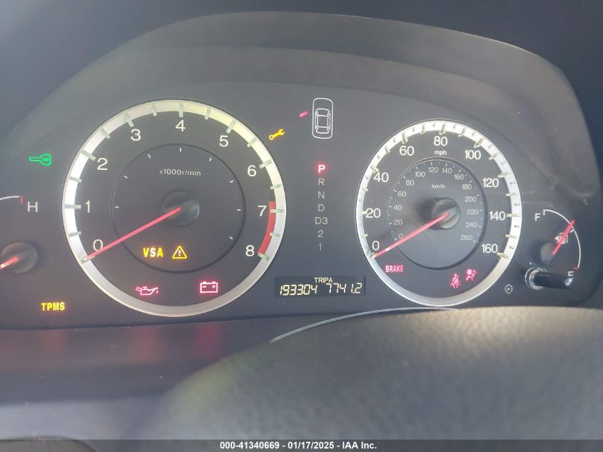 2009 Honda Accord 2.4 Lx VIN: 1HGCP263X9A161762 Lot: 41340669