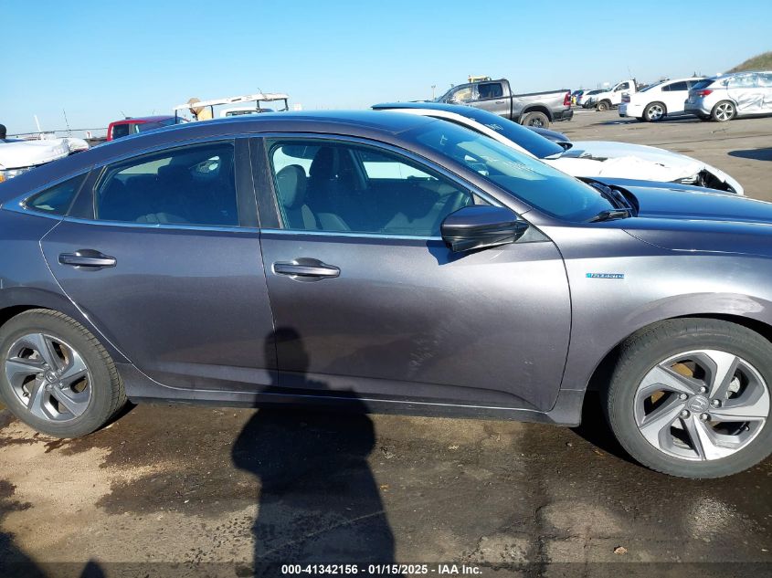 2019 Honda Insight Ex VIN: 19XZE4F58KE022180 Lot: 41342156