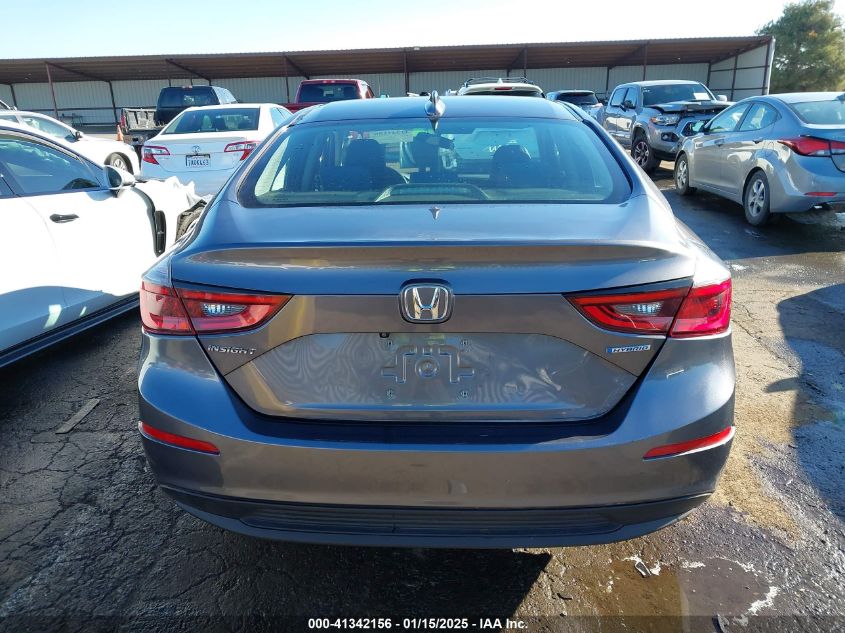 2019 Honda Insight Ex VIN: 19XZE4F58KE022180 Lot: 41342156