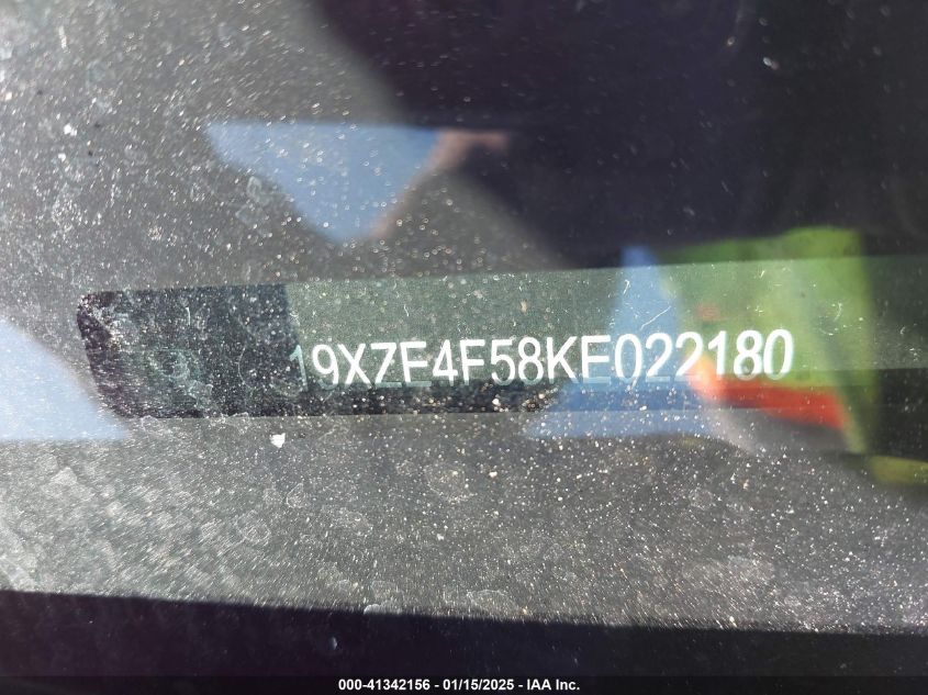 2019 Honda Insight Ex VIN: 19XZE4F58KE022180 Lot: 41342156