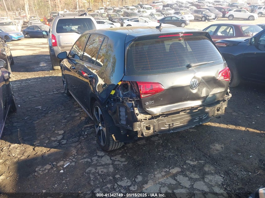 2017 VOLKSWAGEN GOLF GTI AUTOBAHN 4-DOOR/S 4-DOOR/SE 4-DOOR/SPORT 4-DOOR - 3VW4T7AU9HM034897