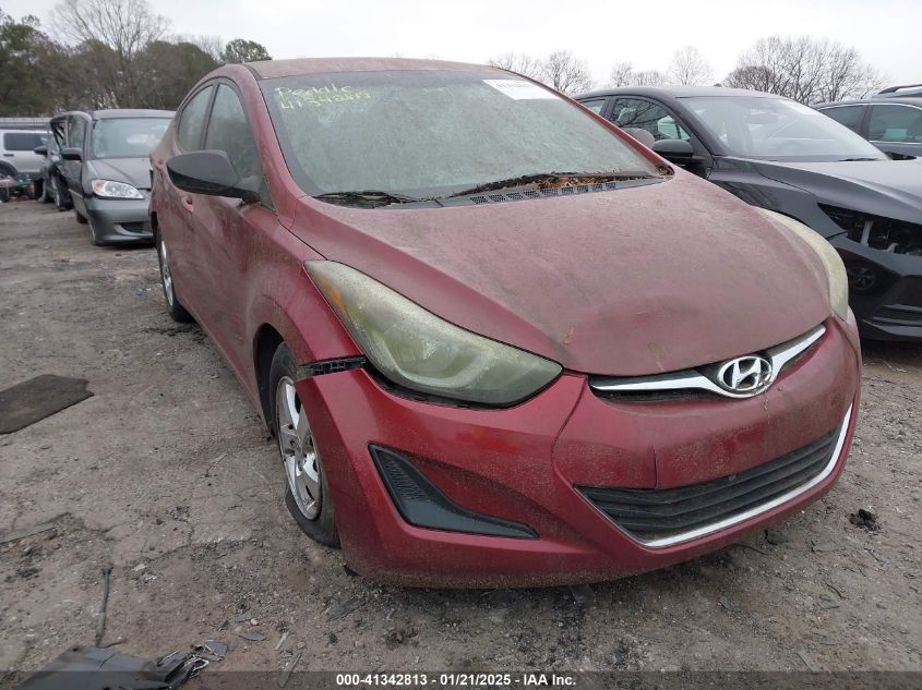 VIN 5NPDH4AE3EH534423 2014 Hyundai Elantra, SE no.1