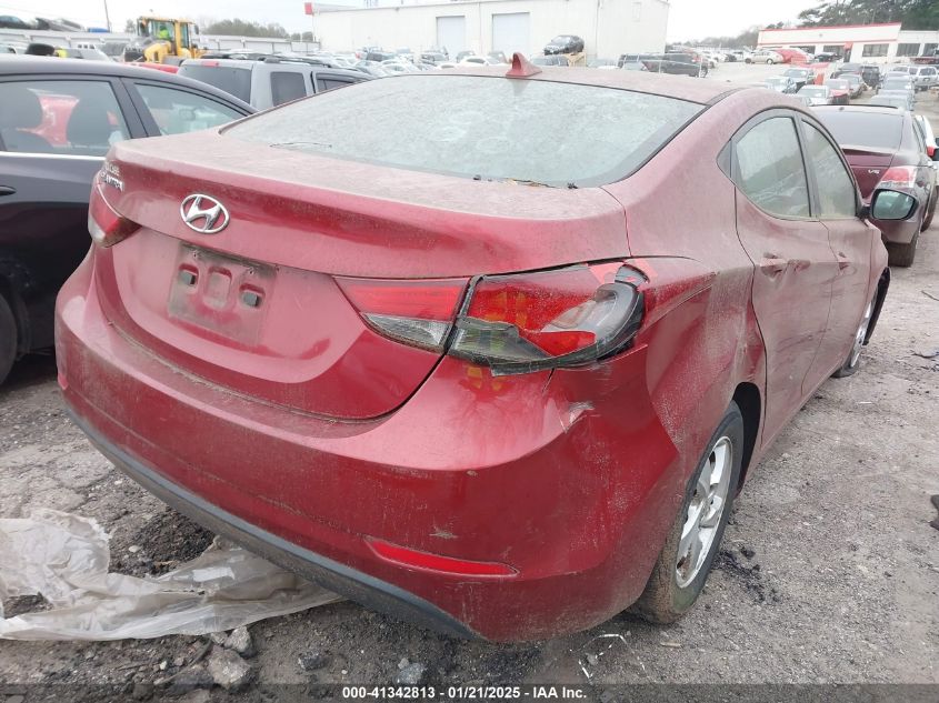 VIN 5NPDH4AE3EH534423 2014 Hyundai Elantra, SE no.4