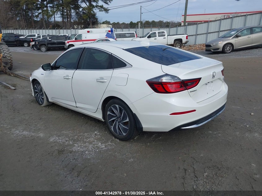 Vin: 19xze4f99ke013541, lot: 41833412, honda insight touring 20193
