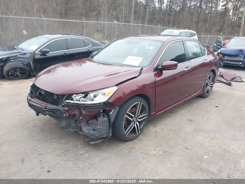 2017 HONDA ACCORD VIN: 1HGCR2F61HA174385