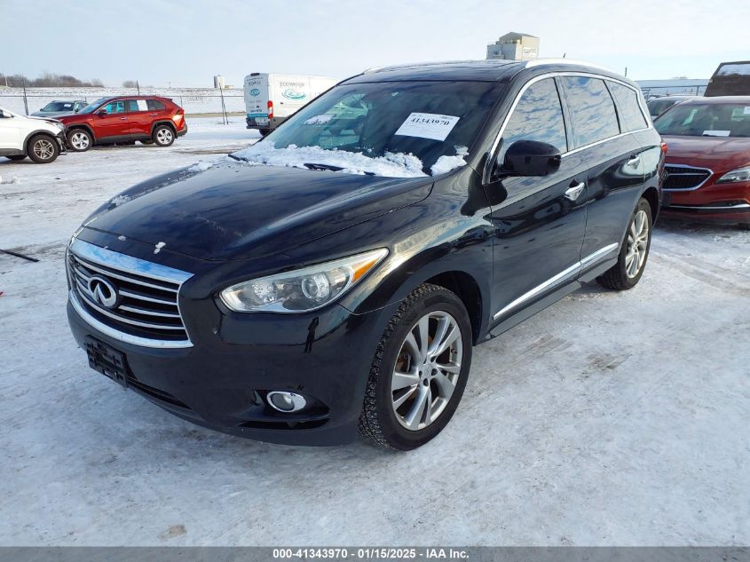 VIN 5N1AL0MNXDC337745 2013 Infiniti JX35 no.2