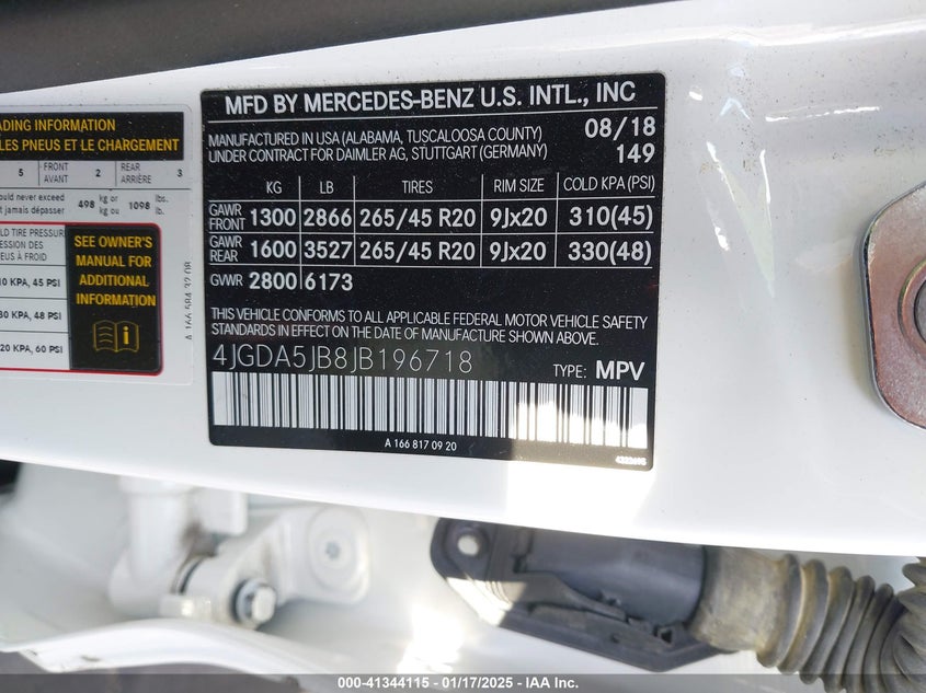 2018 MERCEDES-BENZ GLE 350 - 4JGDA5JB8JB196718