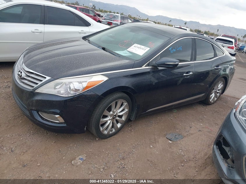 Vin: kmhfh4jg8da221167, lot: 41835756, hyundai azera 20132