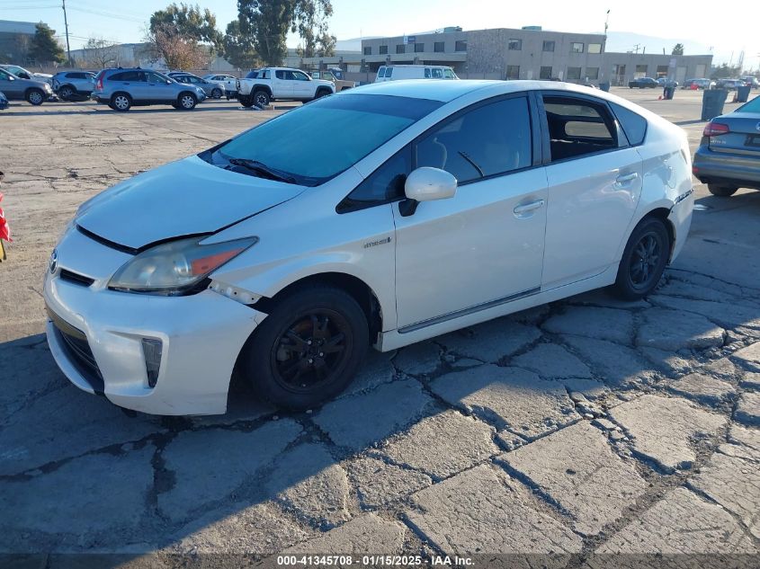 VIN JTDKN3DU1E1739498 2014 TOYOTA PRIUS no.2