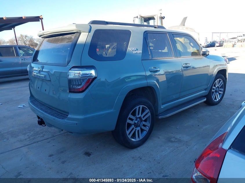 Vin: jtesu5jr5p6190338, lot: 41836327, toyota 4runner trd sport 20234