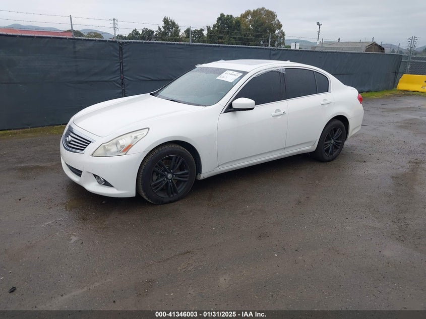 Vin: jn1cv6ar4bm406473, lot: 41836438, infiniti g37x 20112