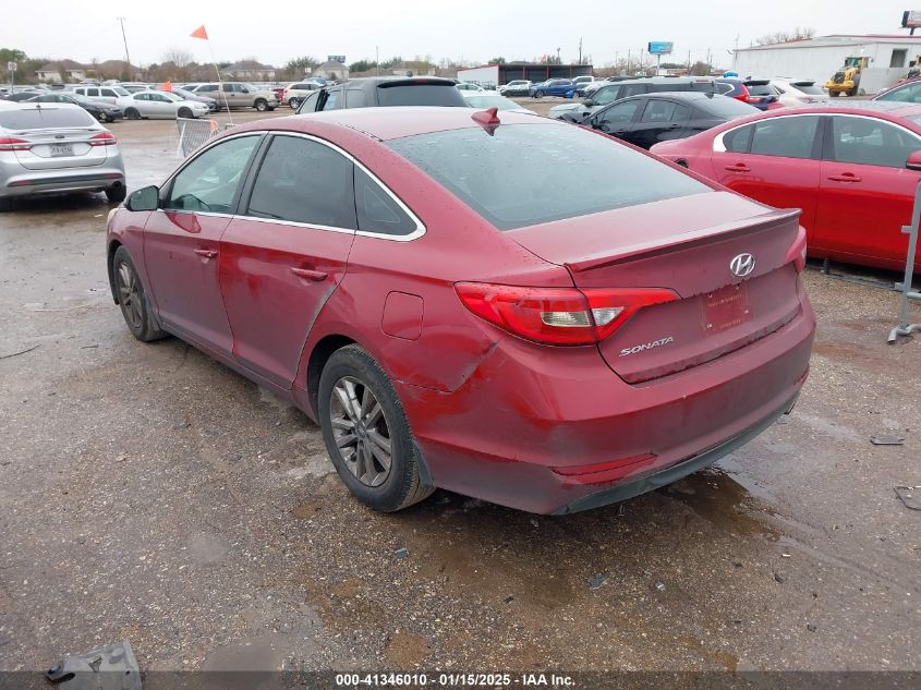 VIN 5NPE24AF6FH174404 2015 Hyundai Sonata, SE no.3