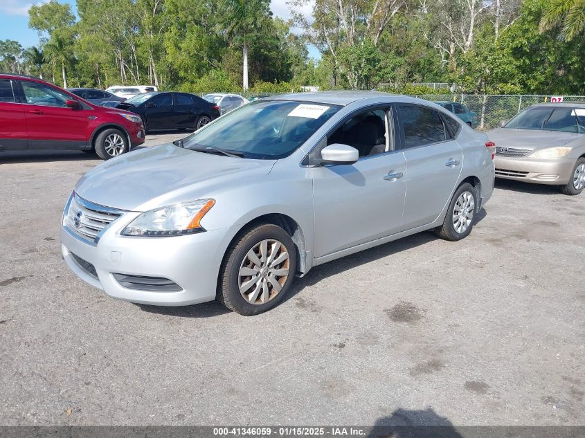 VIN 3N1AB7APXFY365726 2015 NISSAN SENTRA no.2