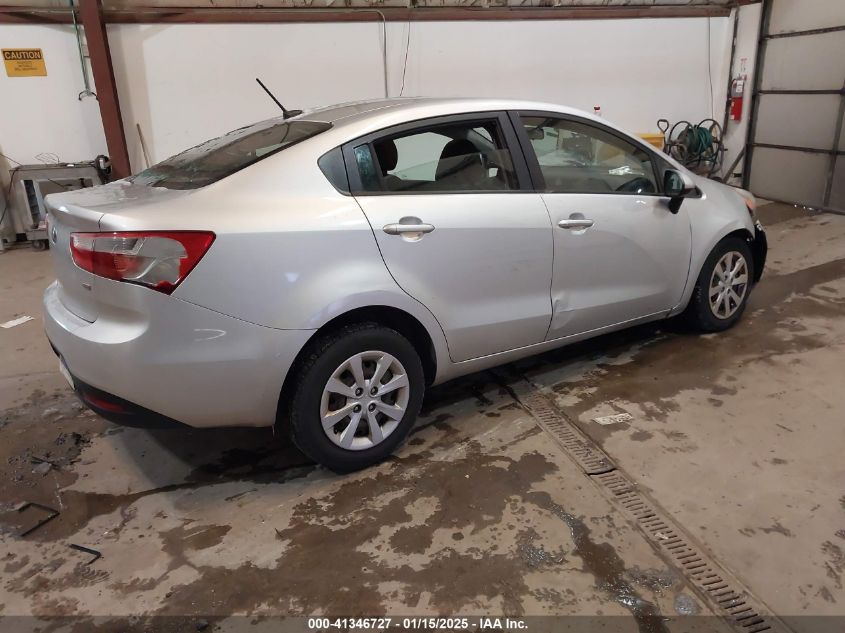 VIN KNADM4A31E6394650 2014 KIA Rio, LX no.4