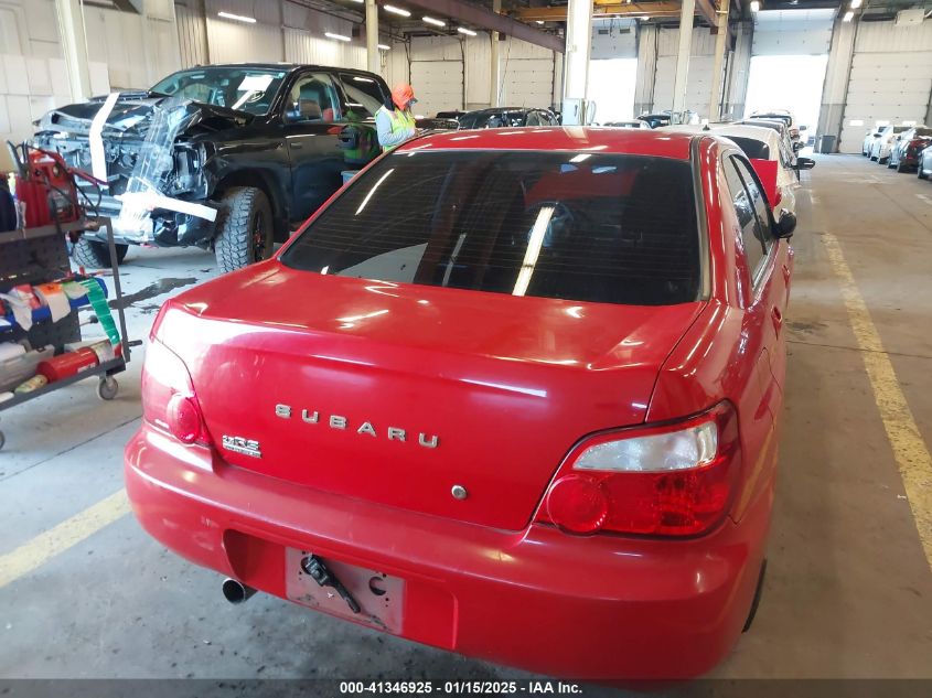 2005 Subaru Impreza 2.5Rs VIN: JF1GD67575H519911 Lot: 41346925