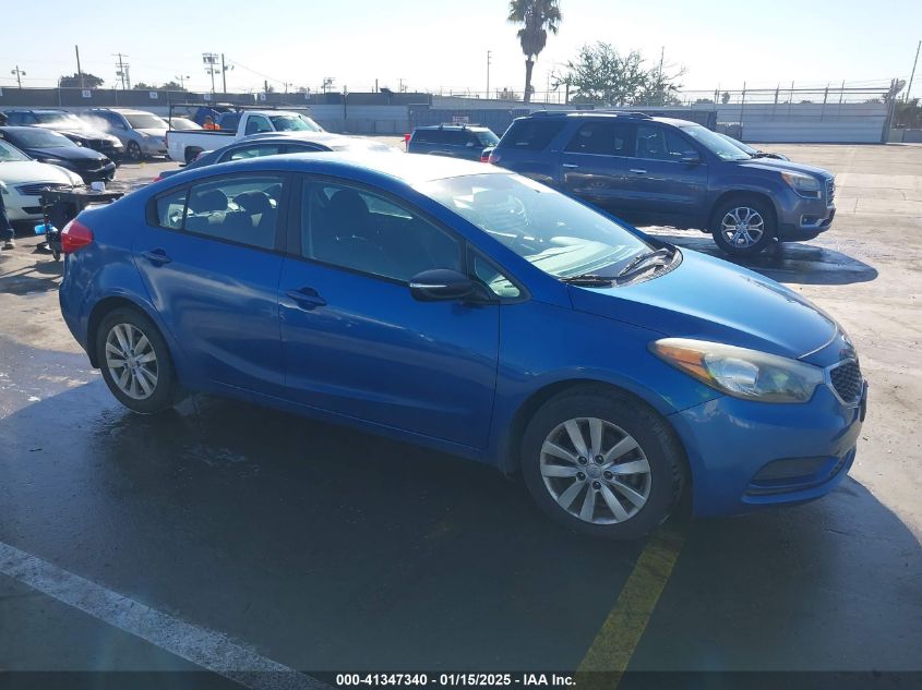 VIN KNAFX4A61E5079749 2014 KIA Forte, LX no.1