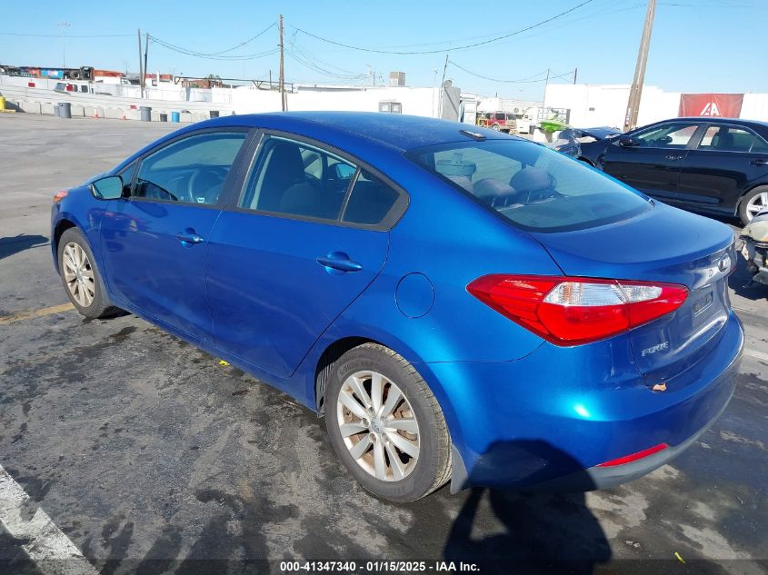 VIN KNAFX4A61E5079749 2014 KIA Forte, LX no.3