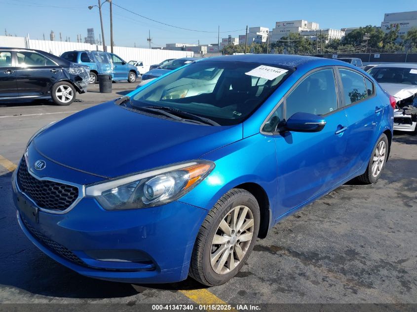 VIN KNAFX4A61E5079749 2014 KIA Forte, LX no.6